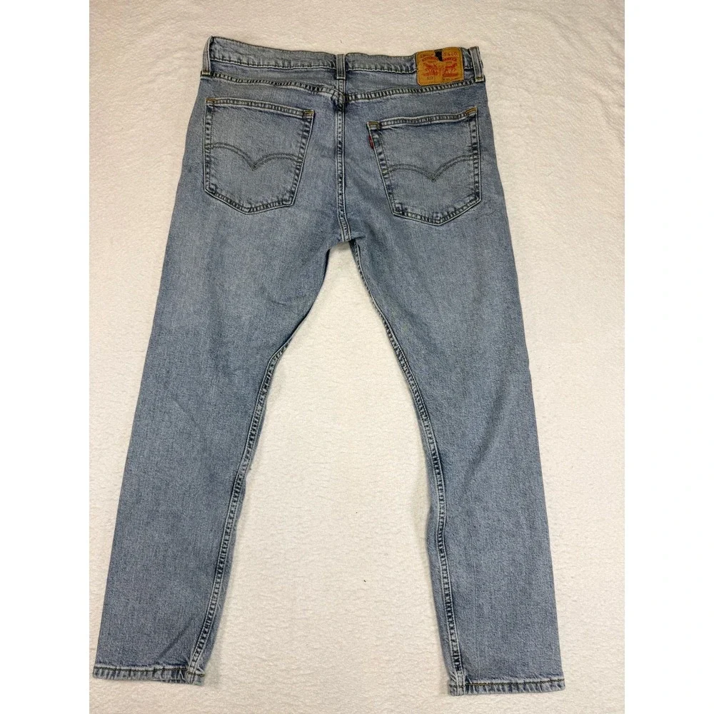 Levis 512 Slim Taper Jeans Mens 34x30 Light Wash Blue Denim 5 Pocket 100385